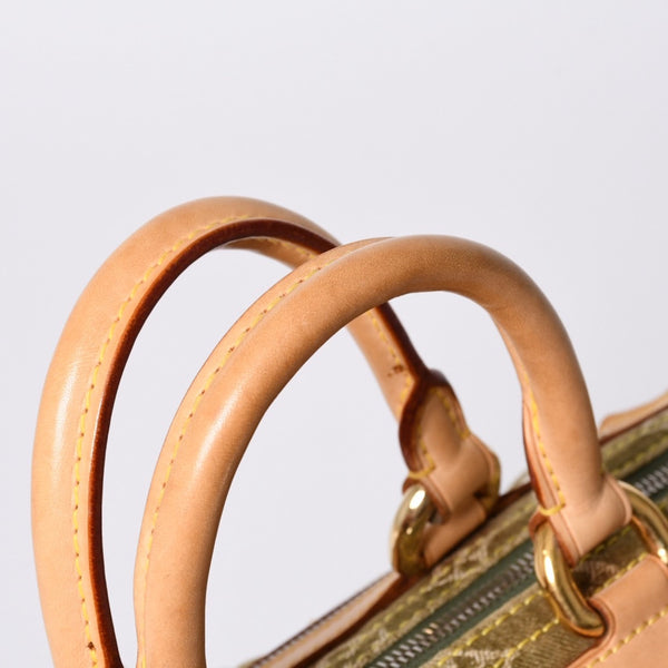 Very Good Condition LOUIS VUITTON Handbag Denim Neo Speedy M95215 Monogram Denim Khaki Gold Hardware Used 4a001422