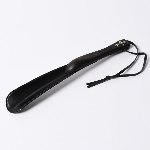 Very good condition CHROME HEARTS SHOE HORN Shoehorn CH Cross Cross Ball Ebony Wood Silver 925 Used 4a001346