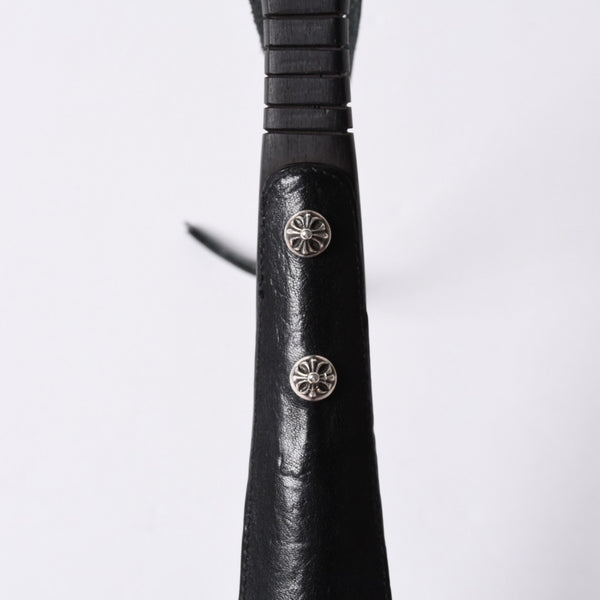 Very good condition CHROME HEARTS SHOE HORN Shoehorn CH Cross Cross Ball Ebony Wood Silver 925 Used 4a001346