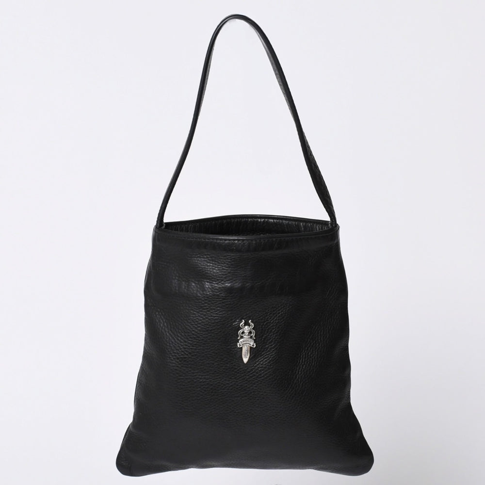 Very Good Condition CHROME HEARTS DAGGER DRACULA BAG Dagger Dracula Handbag Dagger Decoration Black Silver 925 Used 4a001361