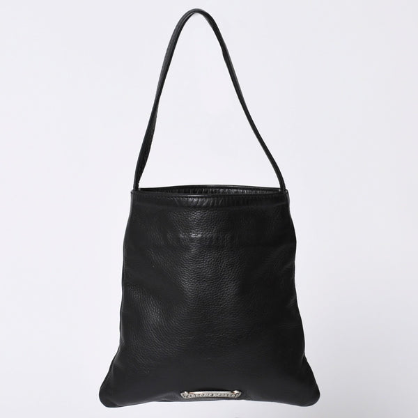 極美品 CHROME HEARTS クロムハーツ DAGGER DRACULA BAG ダガー ドラキュラ ハンドバッグ ダガー装飾 ブラック シルバー925 中古 4a001361