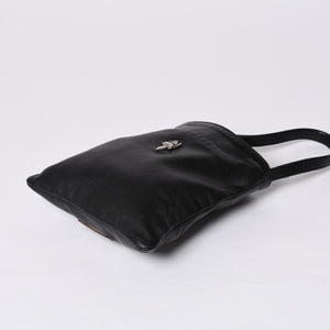 極美品 CHROME HEARTS クロムハーツ DAGGER DRACULA BAG ダガー ドラキュラ ハンドバッグ ダガー装飾 ブラック シルバー925 中古 4a001361