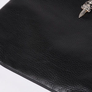 極美品 CHROME HEARTS クロムハーツ DAGGER DRACULA BAG ダガー ドラキュラ ハンドバッグ ダガー装飾 ブラック シルバー925 中古 4a001361