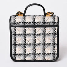 画像をギャラリービューアに読み込む, 新品同様 CHANEL シャネル スモール トップハンドル フラップバッグ AS3652 ランダム番台 ココマーク ツイード レザー マルチカラー 中古 4a001986