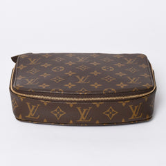 Very Good Condition LOUISVUITTON Monogram Posh Monte Carlo Accessory Case M47350 Brown Used 4a001586