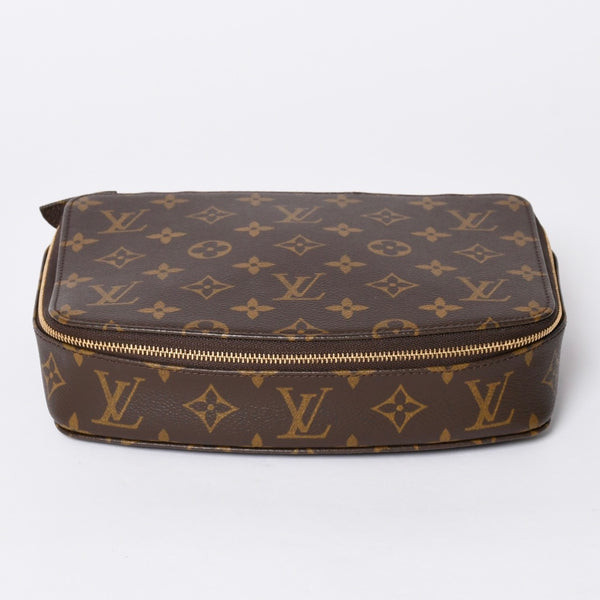 Very Good Condition LOUISVUITTON Monogram Posh Monte Carlo Accessory Case M47350 Brown Used 4a001586