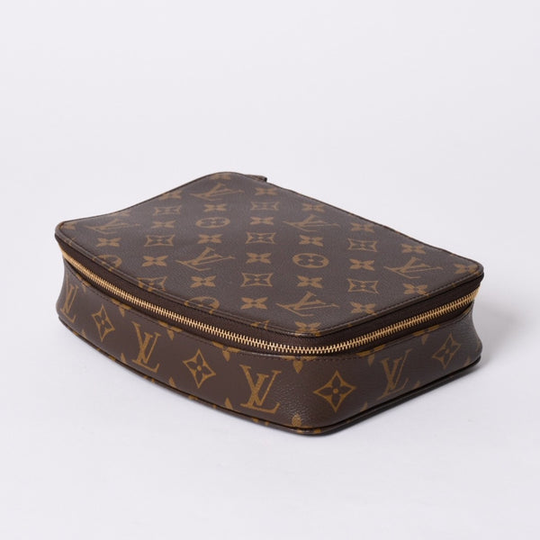 Very Good Condition LOUISVUITTON Monogram Posh Monte Carlo Accessory Case M47350 Brown Used 4a001586