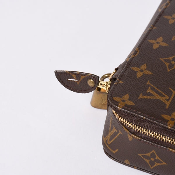 Very Good Condition LOUISVUITTON Monogram Posh Monte Carlo Accessory Case M47350 Brown Used 4a001586