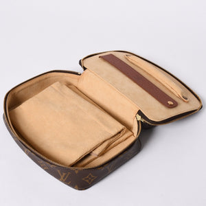 Very Good Condition LOUISVUITTON Monogram Posh Monte Carlo Accessory Case M47350 Brown Used 4a001586