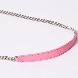 Like new CHANEL Boy Chanel Chain Wallet AP1117 Random Number Coco Mark Caviar Skin Pink Used 4a001448