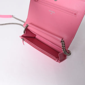 Like new CHANEL Boy Chanel Chain Wallet AP1117 Random Number Coco Mark Caviar Skin Pink Used 4a001448