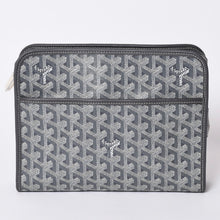 画像をギャラリービューアに読み込む, 新品未使用 ゴヤール GOYARD バッグ ポーチ ジュバンス Jouvence グレー/PVC/レザー シルバー金具 4a001259