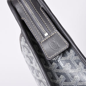 New and unused GOYARD Bag Pouch Jouvence Gray/PVC/Leather Silver Hardware 4a001259