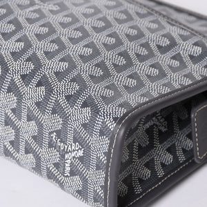 New and unused GOYARD Bag Pouch Jouvence Gray/PVC/Leather Silver Hardware 4a001259
