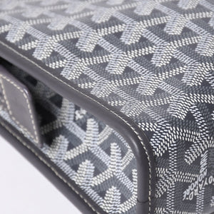 New and unused GOYARD Bag Pouch Jouvence Gray/PVC/Leather Silver Hardware 4a001259