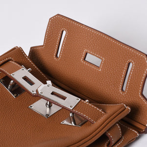 Like new Hermes Kelly Akkad PM W engraved one shoulder bag Brown Silver hardware Used 4a001449