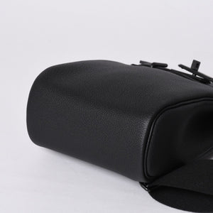 New and unused Hermes Kelly Akkad PM W engraved one shoulder bag black so black monochrome hardware used 4a001334