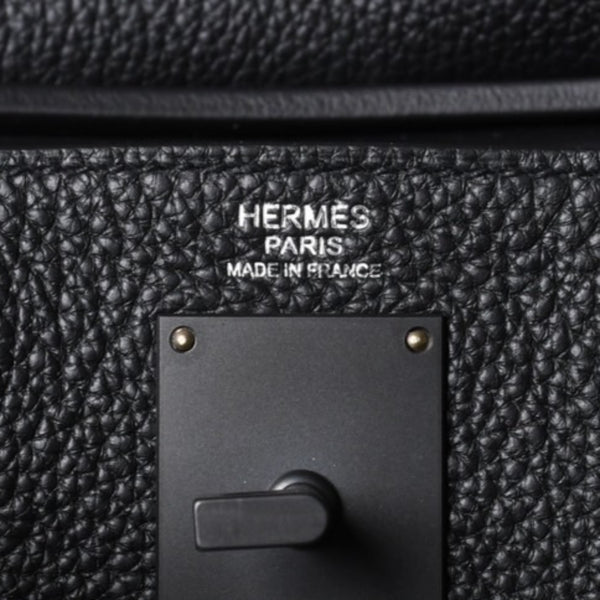 New and unused Hermes Kelly Akkad PM W engraved one shoulder bag black so black monochrome hardware used 4a001334