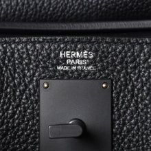 画像をギャラリービューアに読み込む, 新品未使用 エルメス HERMES ケリーアッカドPM W刻印 ワンショルダーバッグ ブラック ソーブラック モノクローム金具 中古 4a001334