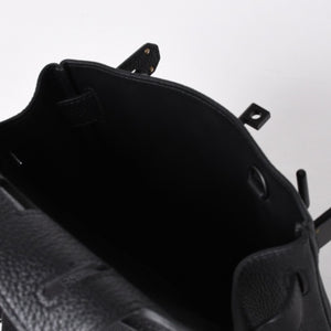 New and unused Hermes Kelly Akkad PM W engraved one shoulder bag black so black monochrome hardware used 4a001334