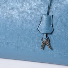画像をギャラリービューアに読み込む, 極美品 HERMES エルメス BIRKIN バーキン35 ブルージーン シルバー金具 ヴォーエプソン ハンドバッグ □J刻印 中古 4a001545