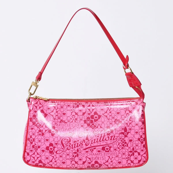 Very good condition LOUIS VUITTON Cosmic Blossom Pochette Cosmic Handbag M93166 Rose Used 4a001459