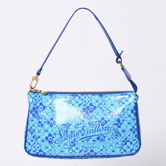 Very good condition LOUIS VUITTON Cosmic Blossom Pochette Cosmic Handbag M93167 Blue Used 4a001459