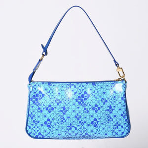 Very good condition LOUIS VUITTON Cosmic Blossom Pochette Cosmic Handbag M93167 Blue Used 4a001459