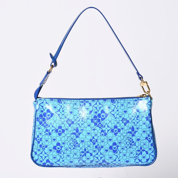 Very good condition LOUIS VUITTON Cosmic Blossom Pochette Cosmic Handbag M93167 Blue Used 4a001459