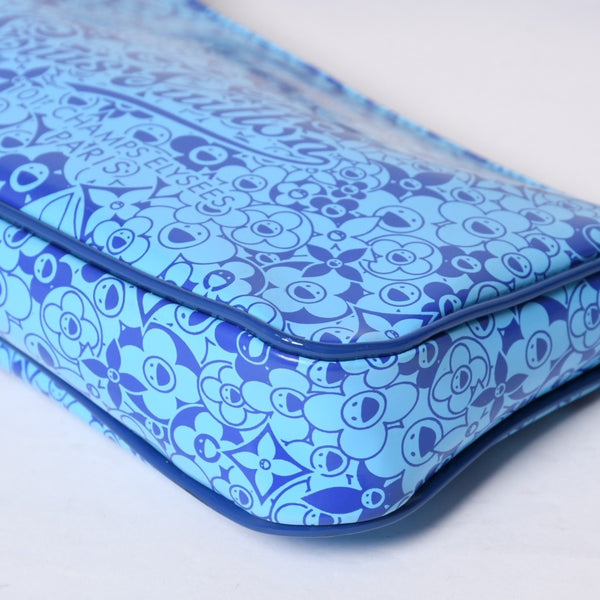 Very good condition LOUIS VUITTON Cosmic Blossom Pochette Cosmic Handbag M93167 Blue Used 4a001459