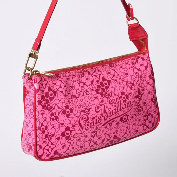 Very good condition LOUIS VUITTON Cosmic Blossom Pochette Cosmic Handbag M93166 Rose Used 4a001459