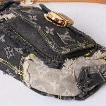 画像をギャラリービューアに読み込む, 極美品 LOUIS VUITTON ルイヴィトン モノグラムデニム パウチィ ワンショルダーバッグ ブラック M95383 中古 4a001450