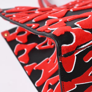 Very good condition LOUIS VUITTON On the Go GM Monogram Tufted Black x Red M45562 Used 4a001467