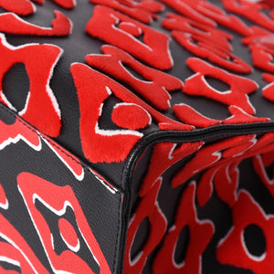 Very good condition LOUIS VUITTON On the Go GM Monogram Tufted Black x Red M45562 Used 4a001467
