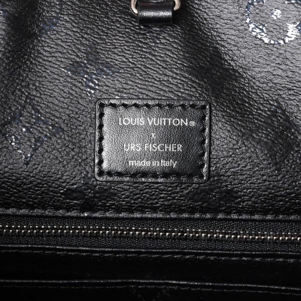 極美品 LOUIS VUITTON ルイヴィトン LVXUF カバ タフテッドモノグラム トートバッグ M45567 ブラック ホワイト 中古 4a001672
