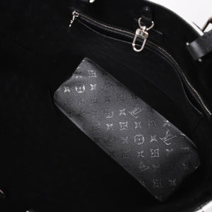 極美品 LOUIS VUITTON ルイヴィトン LVXUF カバ タフテッドモノグラム トートバッグ M45567 ブラック ホワイト 中古 4a001672