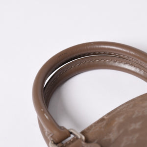LOUIS VUITTON Monogram Satin Little Alma M92147 Beige Silver Hardware Good Condition Used 4a001592