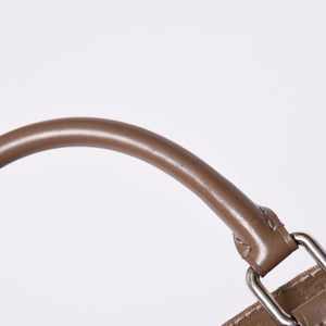LOUIS VUITTON Monogram Satin Little Alma M92147 Beige Silver Hardware Good Condition Used 4a001592