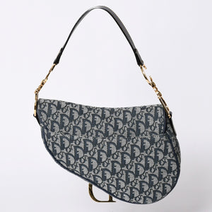 Christian Dior Galliano Period Trotter Saddle Bag RU0010 Gold Hardware Good Condition Used 4a001443