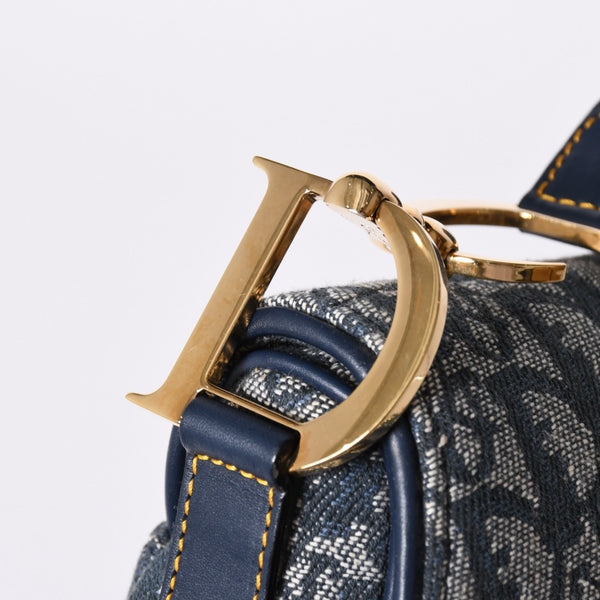 Christian Dior Galliano Period Trotter Saddle Bag RU0010 Gold Hardware Good Condition Used 4a001443