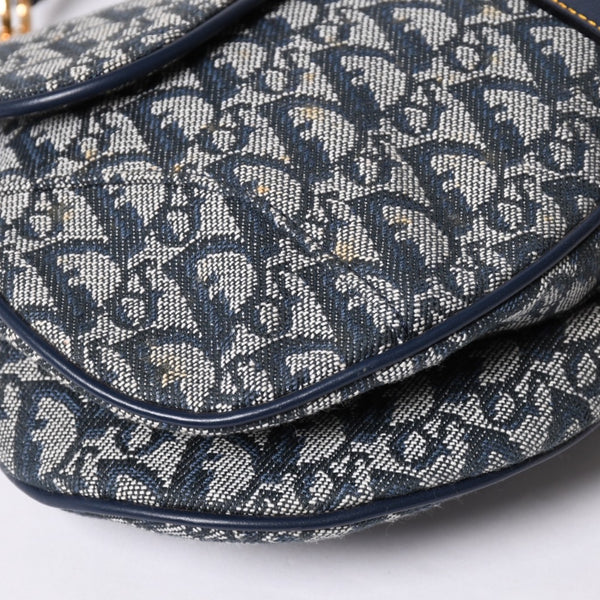 Christian Dior Galliano Period Trotter Saddle Bag RU0010 Gold Hardware Good Condition Used 4a001443