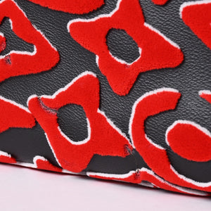 Very good condition LOUIS VUITTON On the Go GM Monogram Tufted Black x Red M45562 Used 4a001467