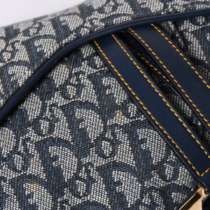 Christian Dior Galliano Period Trotter Saddle Bag RU0010 Gold Hardware Good Condition Used 4a001443