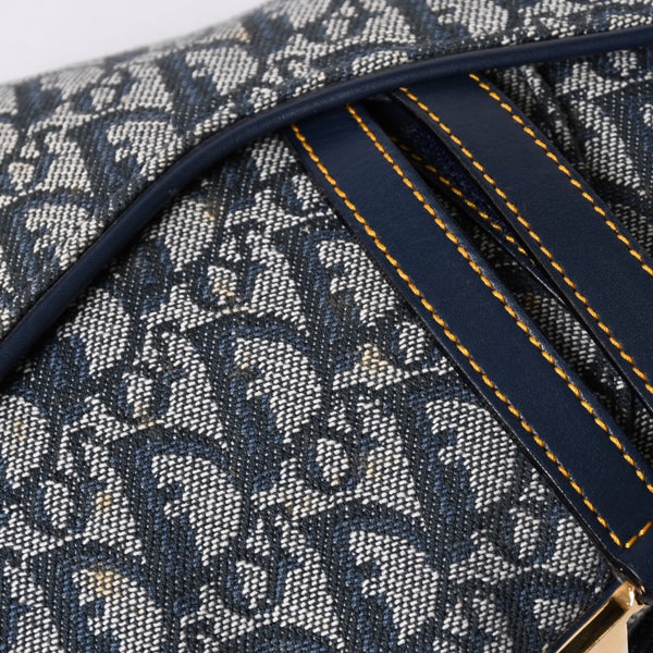 Christian Dior Galliano Period Trotter Saddle Bag RU0010 Gold Hardware Good Condition Used 4a001443