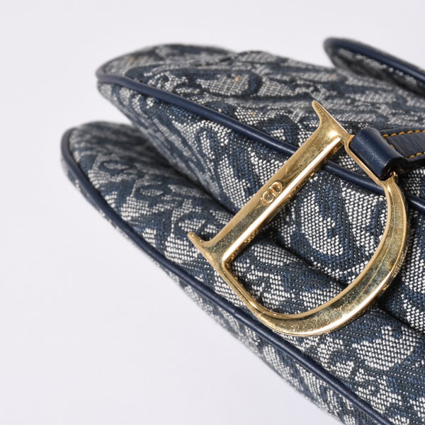 Christian Dior Galliano Period Trotter Saddle Bag RU0010 Gold Hardware Good Condition Used 4a001443