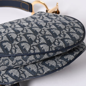 Christian Dior Galliano Period Trotter Saddle Bag RU0010 Gold Hardware Good Condition Used 4a001443