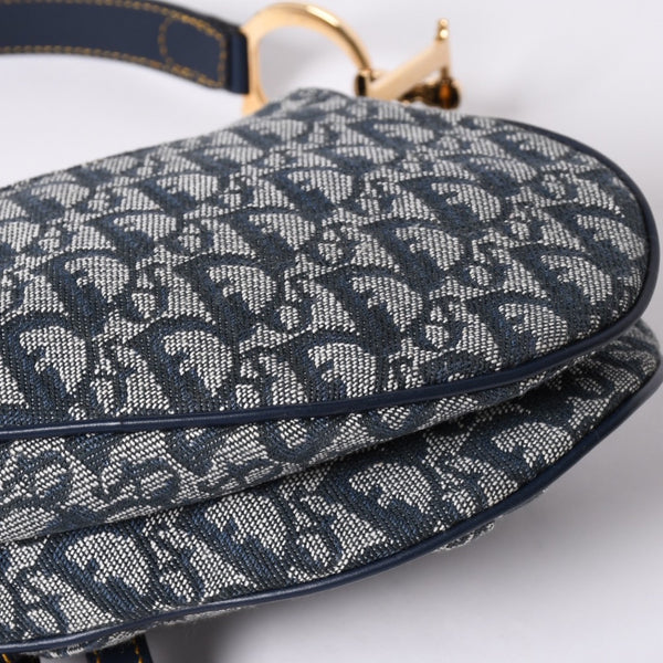 Christian Dior Galliano Period Trotter Saddle Bag RU0010 Gold Hardware Good Condition Used 4a001443