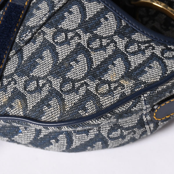 Christian Dior Galliano Period Trotter Saddle Bag RU0010 Gold Hardware Good Condition Used 4a001443