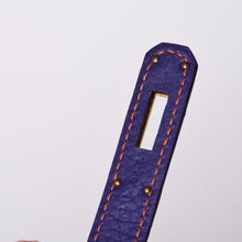 画像をギャラリービューアに読み込む, SPO 極美品 HERMES エルメス ケリー32 内縫い オレンジ×アネモネ □o刻印 ゴールド金具 トリヨンクレマンス ハンドバッグ 2WAY 中古 4a001451
