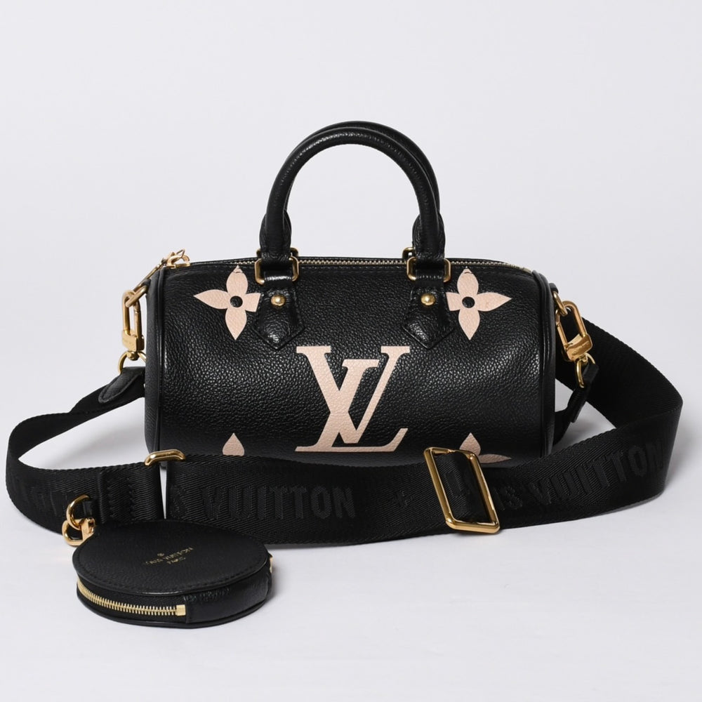 極美品 LOUIS VUITTON ルイヴィトン モノグラム パピヨンBB ハンドバッグ M45980 ショルダー 2WAY PVC ゴールド金具 中古 4a001337